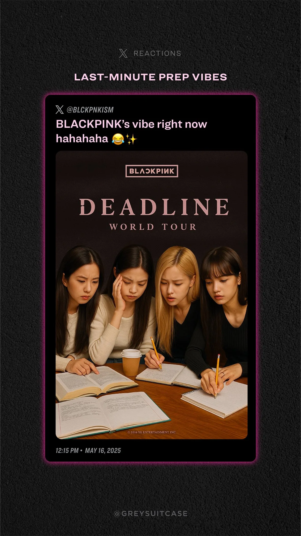 Blackpink 'Deadline' World Tour Announcement — Greysuitcase